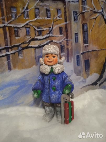 Ватные ёлочные игрушки 