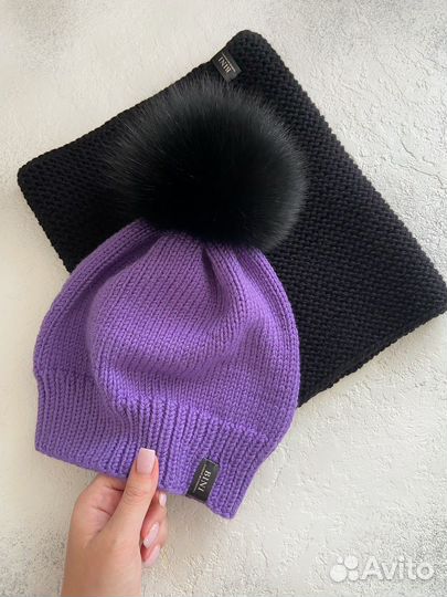 Комплект шапка и снуд