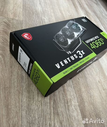 Видеокарта MSI RTX 4060 Ti ventus 3X OC 16GB