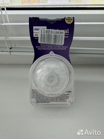 Соска 1+ на бутылочку philips avent