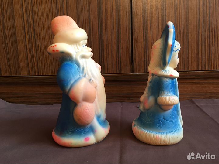 Резиновые Дед Мороз и снегурочка СССР