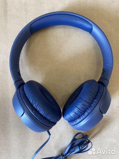 Наушники jblt500BLU синие новые