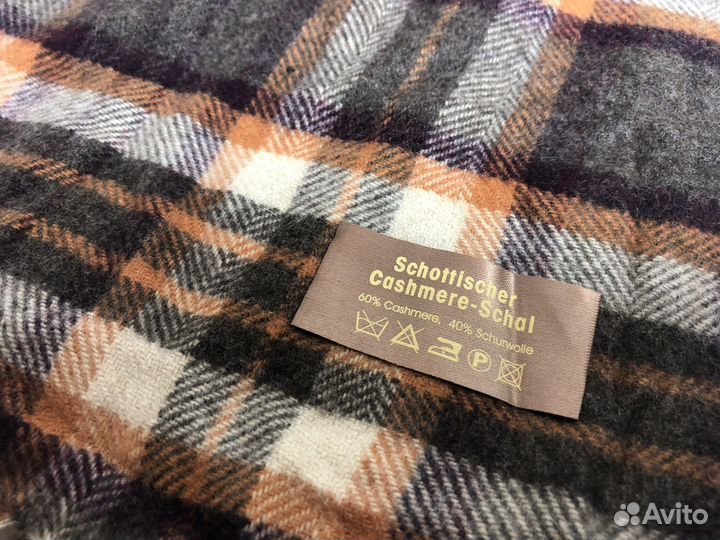 Шотландский Шарф Кашемир Шерсть