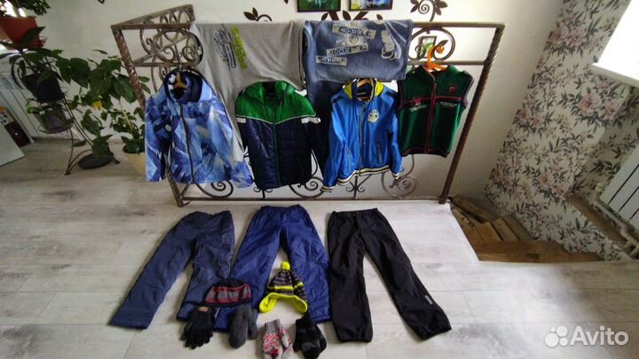 Большая коробка одежды 134-140-146 мальчика
