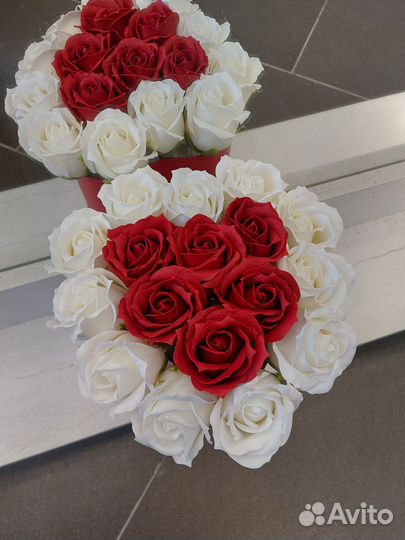 Букет из мыльных роз