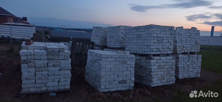 Кирпич силикатный бу