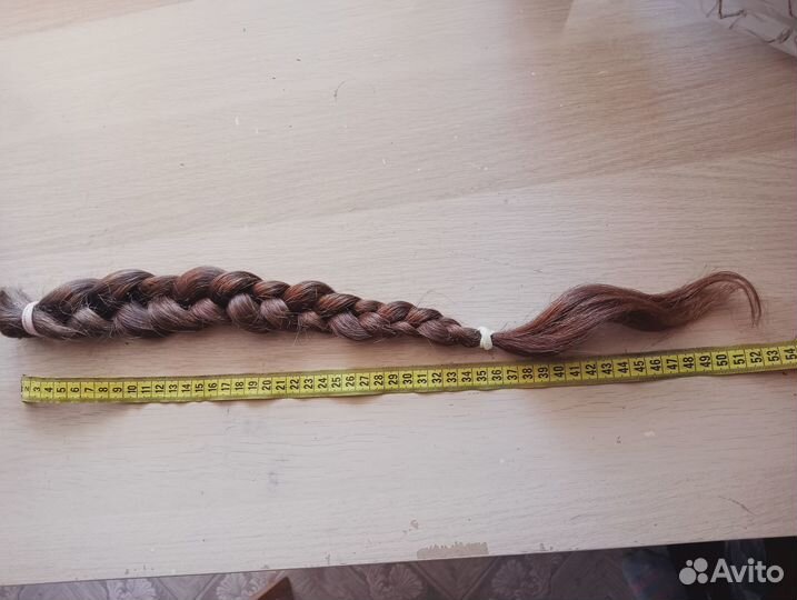 Волосы натуральные срез