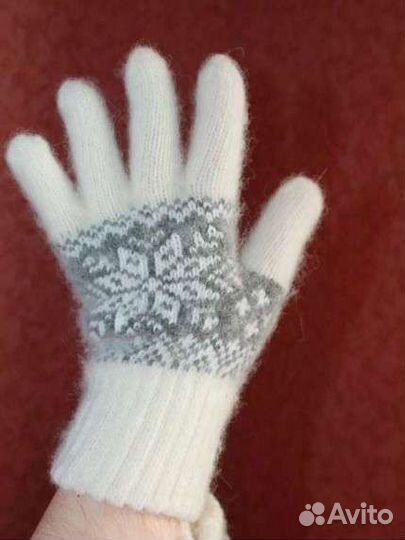 Перчатки варежки шерстяные и козьи