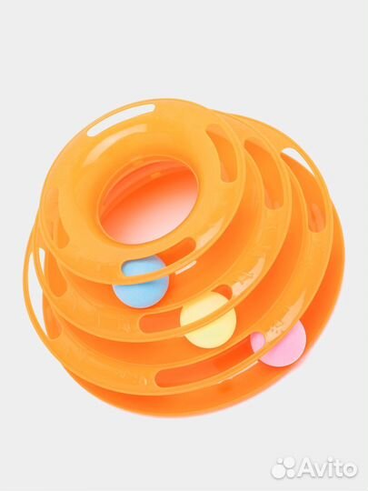 Пирамидка, игрушка для кошек, башня, 3 мячая новая