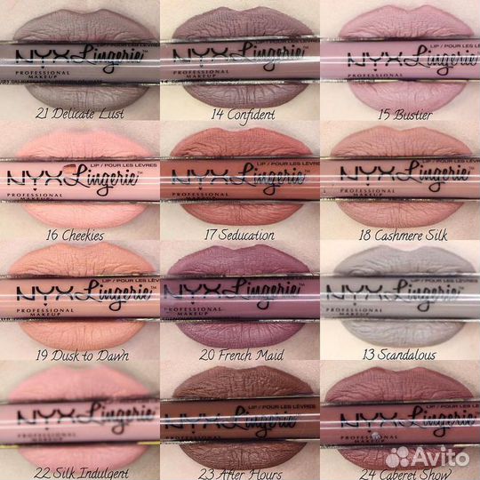 Жидкие матовые помады NYX