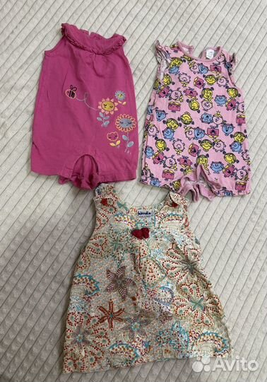 Вещи пакетом на девочку 56-80 р