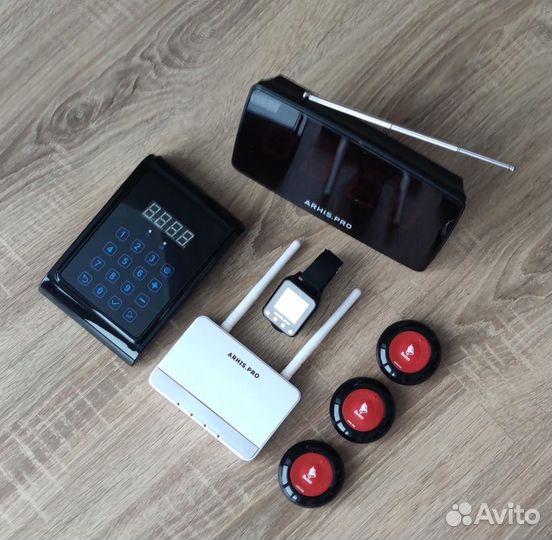 Кнопка вызова персонала, часы, табло, пуль, репите