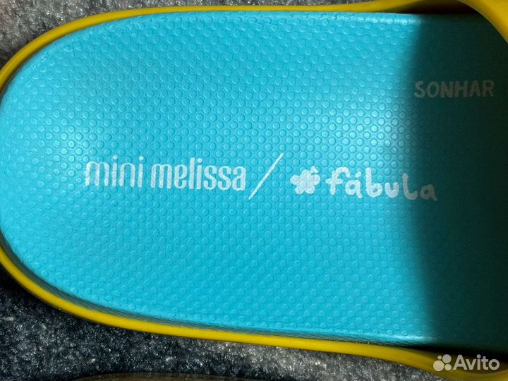 Сланцы на девочку mini melissa 32,33