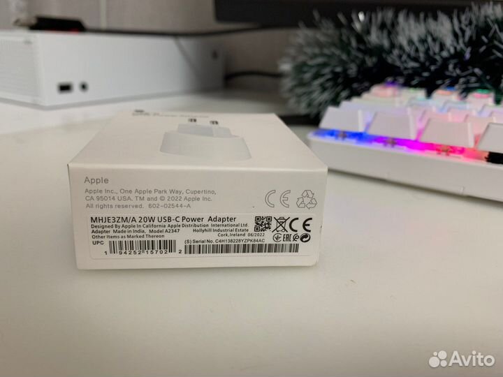 Зарядный блок iPhone 20w люкс реплика