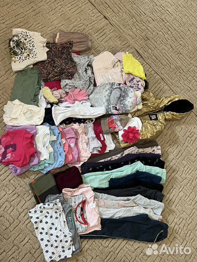 Детские вещи на деврчку пакетом рост 104-110