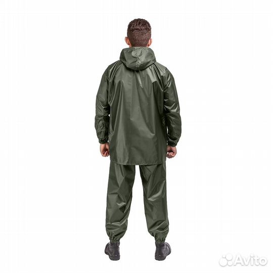 Костюм ветровлагозащитный Походный, цв.зеленый р