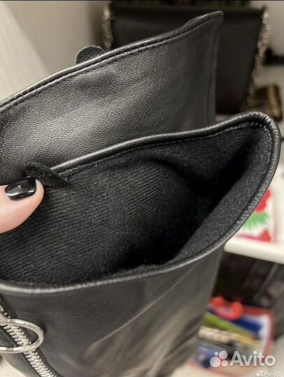 Перчатки кожанные высокие H&M на молнии