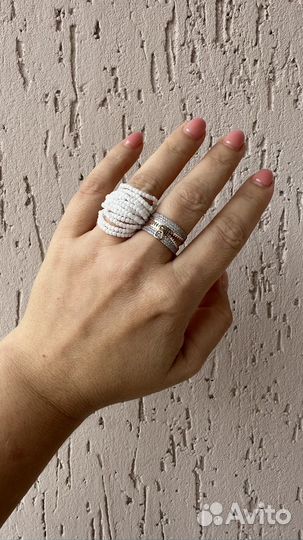 Кольцо из японского бисера