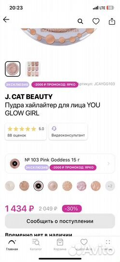 Хайлайтер J. CAT beauty