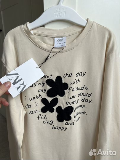 Лонгслив Zara 140 новый