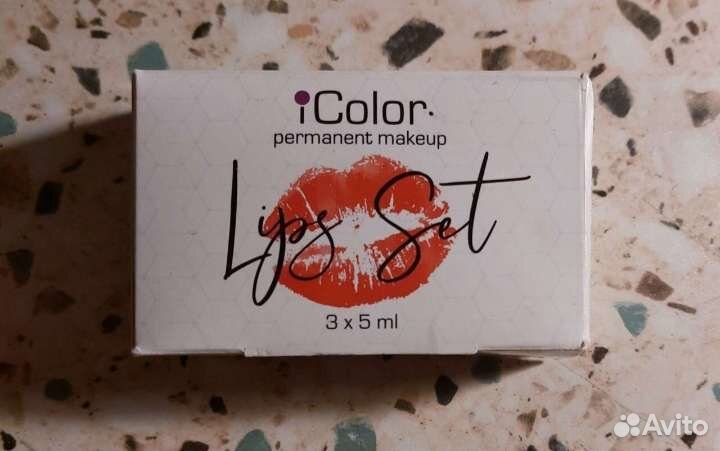Набор пигментов для губ iColor Lips Set по 5 мл