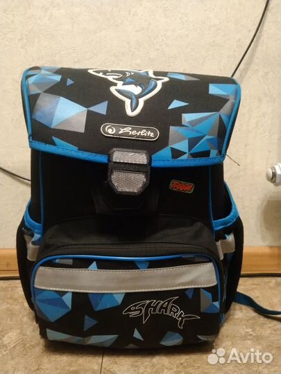 Ранец/рюкзак для мальчика herlitz shark б/у