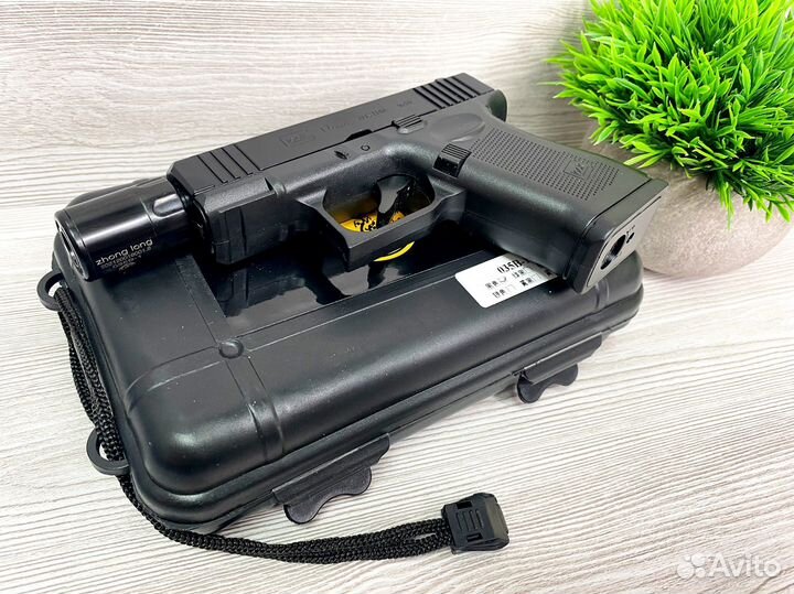 Зажигалка пистолет металлический