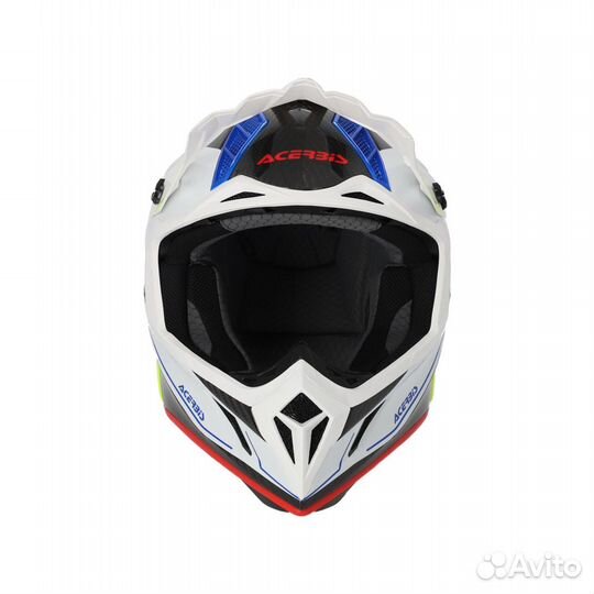 Moтo Шлем Acerbis Steel Carbon white Новый