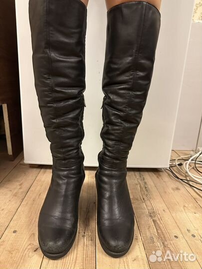 Сапоги зимние натуральная кожа 40