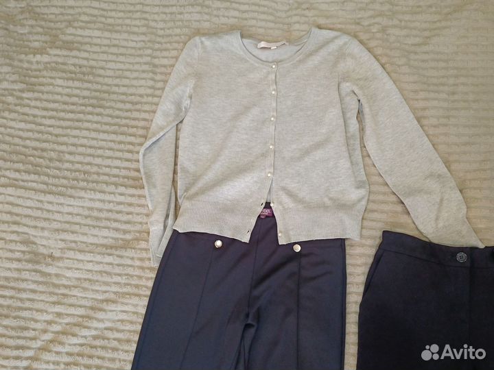 Школьная форма для девочки синяя 146