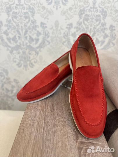 Carlo Pazolini лоферы красного цвета 41