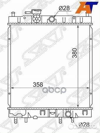 Радиатор Nissan March 92-02 NS0001-K11-99 Sat