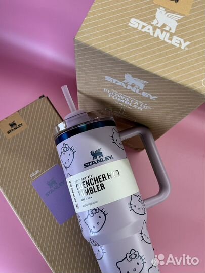 Термокружка Stanley х Hello Kitty, новая, сирень