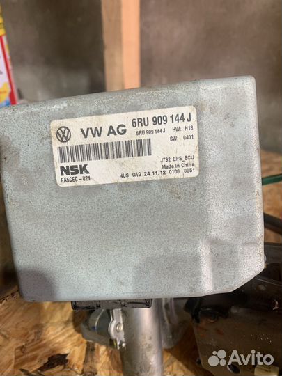 Рулевая колонка с эур volkswagen polo 5 AT