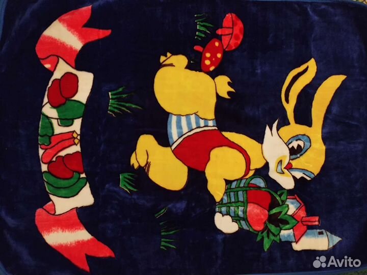 Плед детский плюшевый