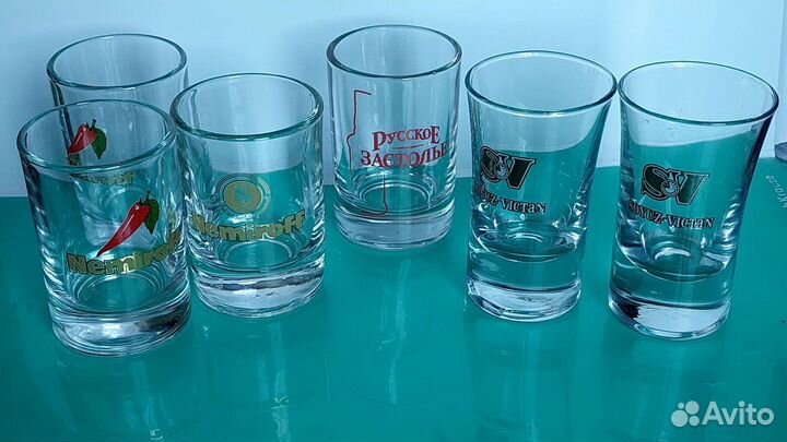 Фирменные стопки.S V Союз Виктан, Nemiroff и др