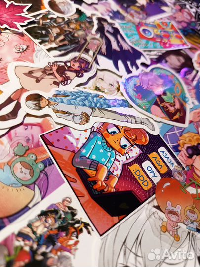 Набор наклеек по аниме, Геншин инпакт, играм