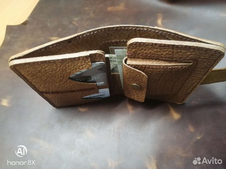 Бумажник мужской кожаный