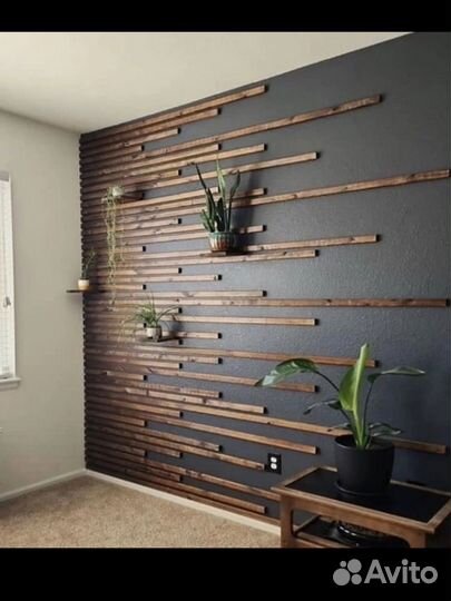 Декоративные стеновые рейки