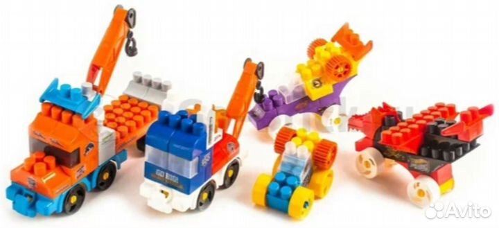 Hot wheels конструктор Bauer машины новый большой