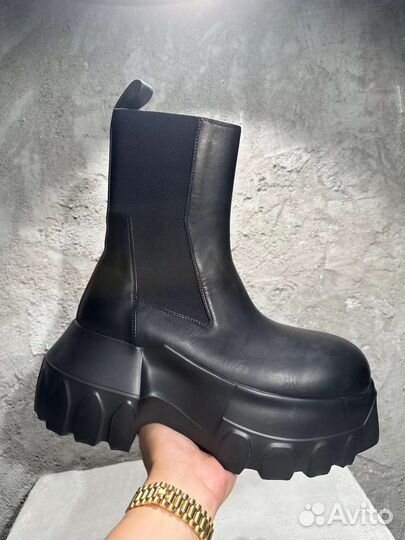 Rick Owens beatle bozo tractor boots