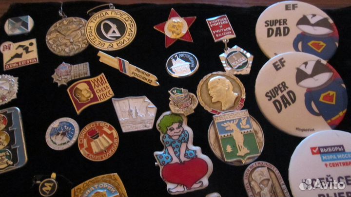 Значки-винтаж-СССР-ретро