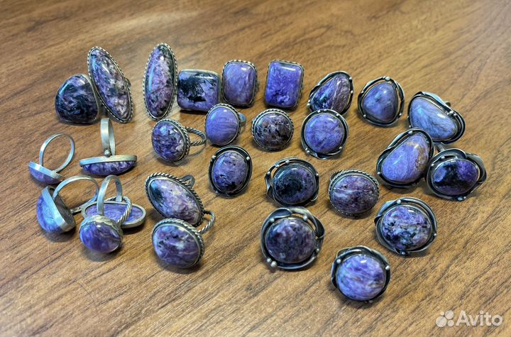 Кольцо из чароита