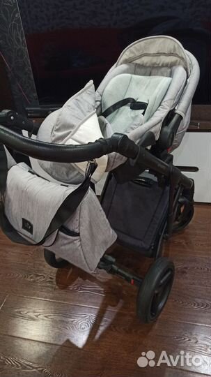 Коляска adamex Chantal 3 в 1 серая