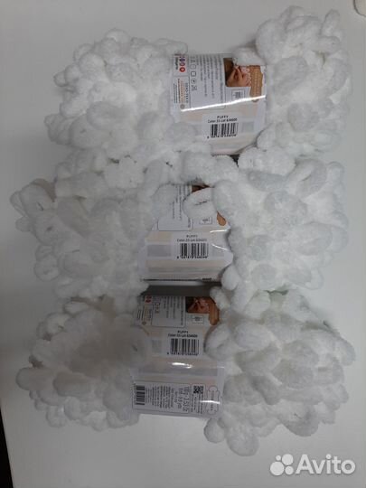 Пряжа Alize Puffy (Ализе Пуффи) цвет 55 (Белый)