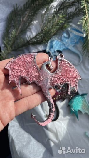 Елочные игрушки из эпоксидной смолы