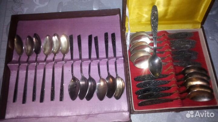 Чайные ложки СССР мельхиор
