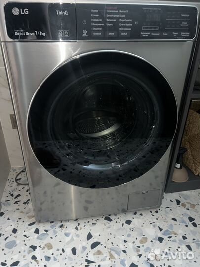 Стиральна машина с сушкой LG F2T5HG2S, серебристый