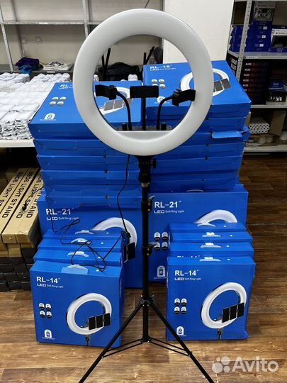 Кольцевая лампа 54 см профессиональная, гарантия
