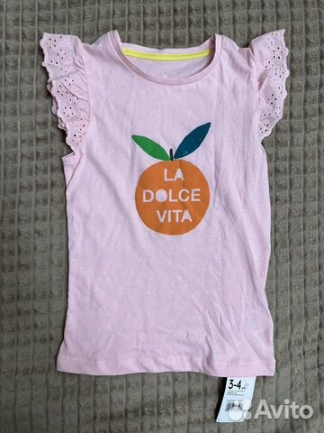 Комплект футболок для девочки Mothercare 104 объявление продам
